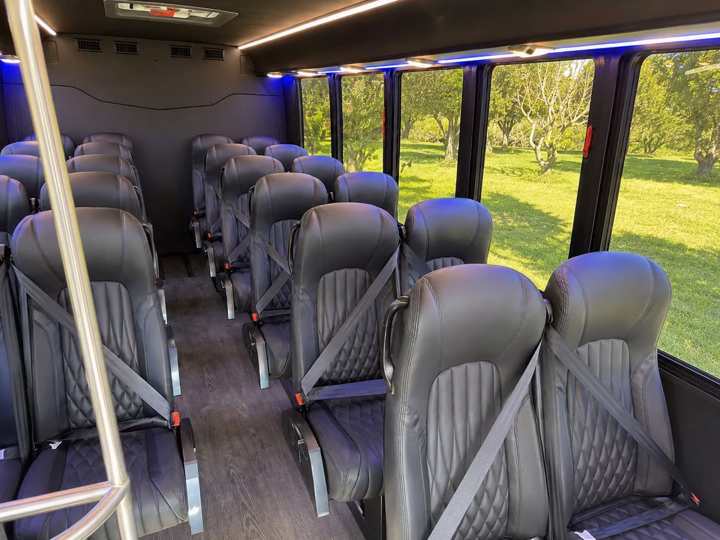 15 passenger minibus inside