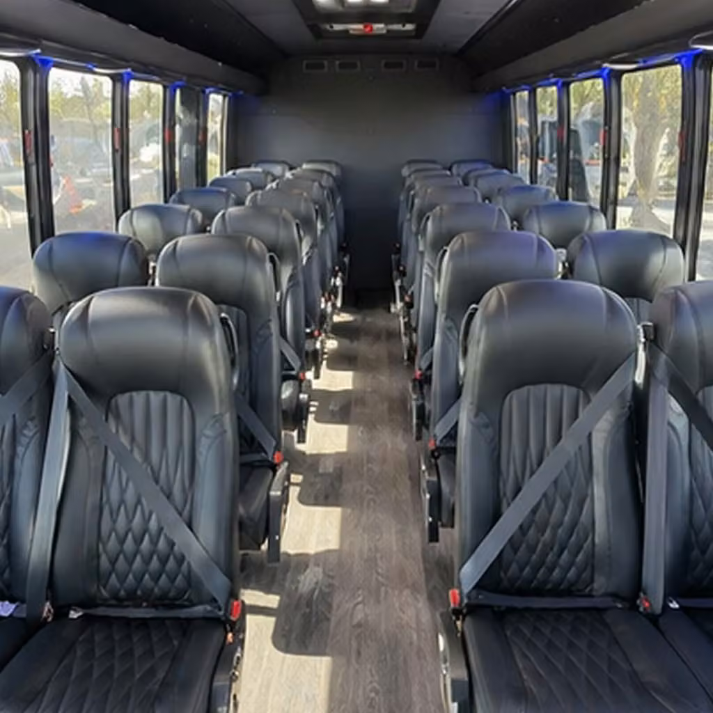 28 passenger minibus inside